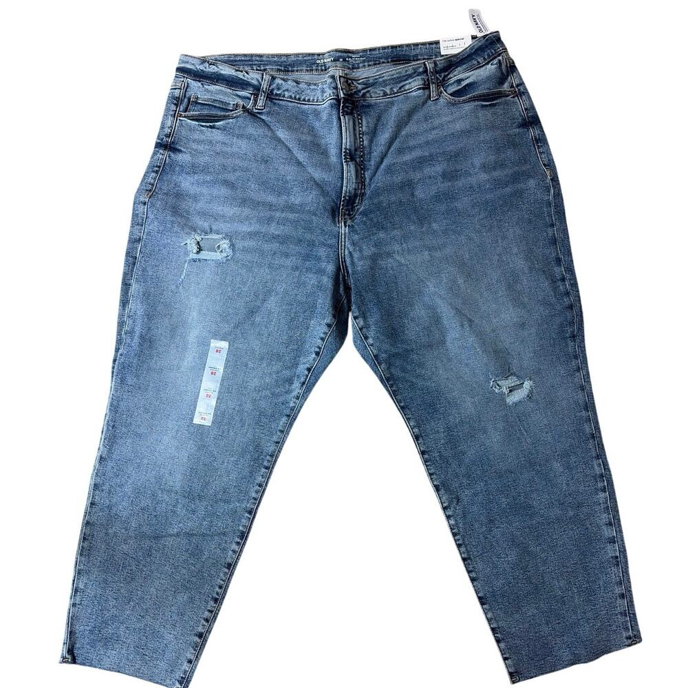 OLD NAVY High Rise O.G. Straight Secret Smooth Pockets Plus Size 28 NWT